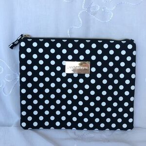 🔥LANE BRYANT Black & White Polkadot Cosmetic Bag